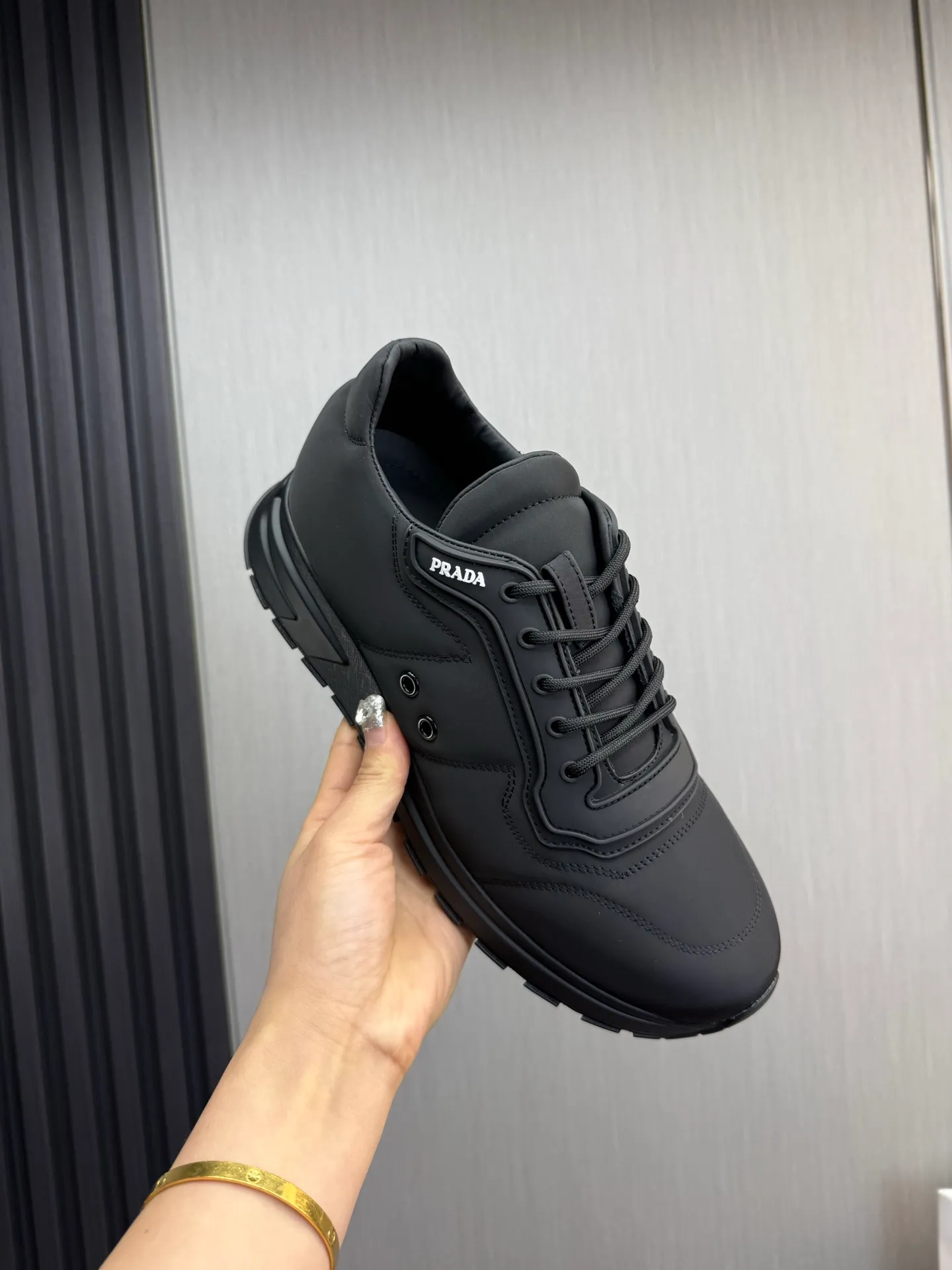 Men's shoes 💰560💰 [PRADA] Popular men's shoes shipped 👏Official website synchronized ⬆️Original imported waterproof fabric + cowhide lining, 1⃣️:1⃣️reproduction, original sole, 38-45 (45. Customized, non-refundable)
